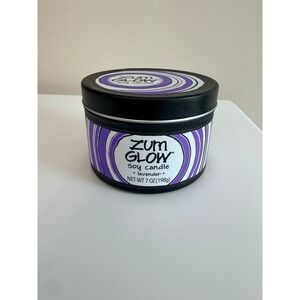 Zum Glow Soy Candle Lavender 7 oz Purple Aromatherapy Indigo Wild NWT